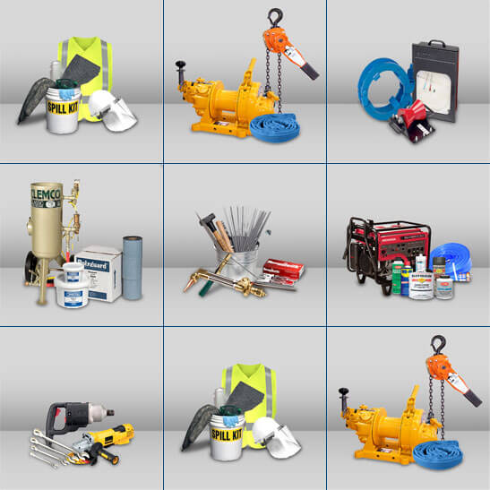 A grid of PSS Industrial products.