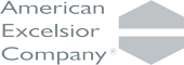 The grey logo for American Excelsior.