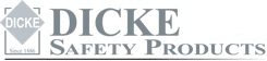 The grey Dicke Safety Products logo.