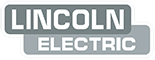 The grey Lincoln Electric logo.